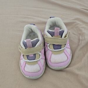 Infant/Toddler Pink and Tan Sneakers